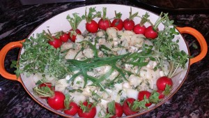 Green Garlic Tater Salad